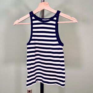 Classic Navy & White Striped Tank Top - Women's Size S